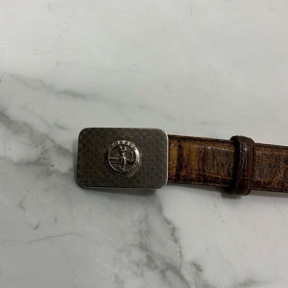 FOSSIL Golf Classic brown leather belt - Picture 2 of 4